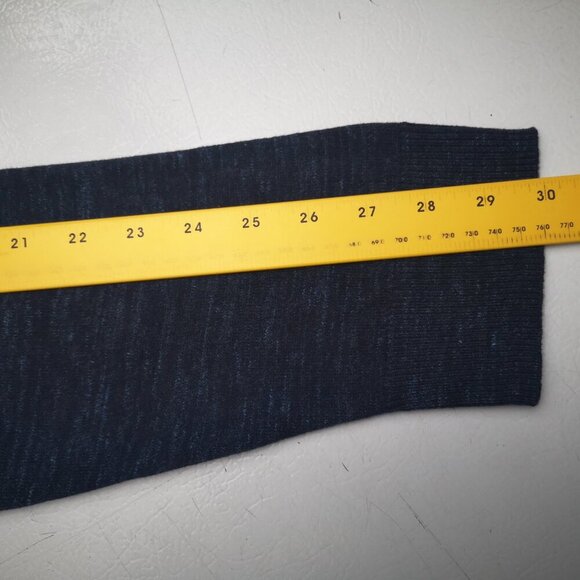 Old Navy Men's Size XL Lightweight Navy with Teal Specs Crew Neck Sweater - Picture 8 of 8